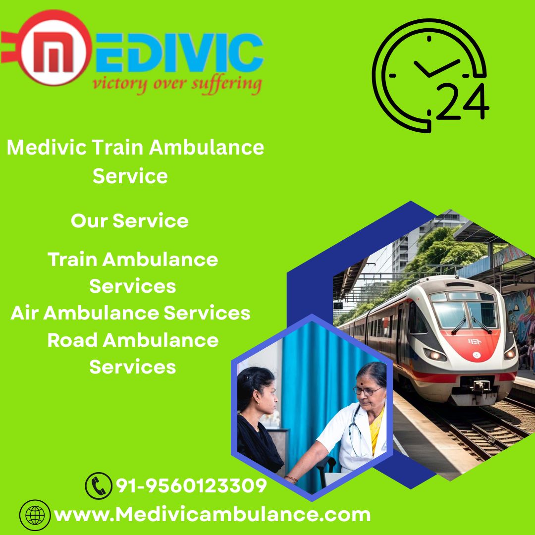 Medivic Train Ambulance transfers patients from one place to another in Siliguri