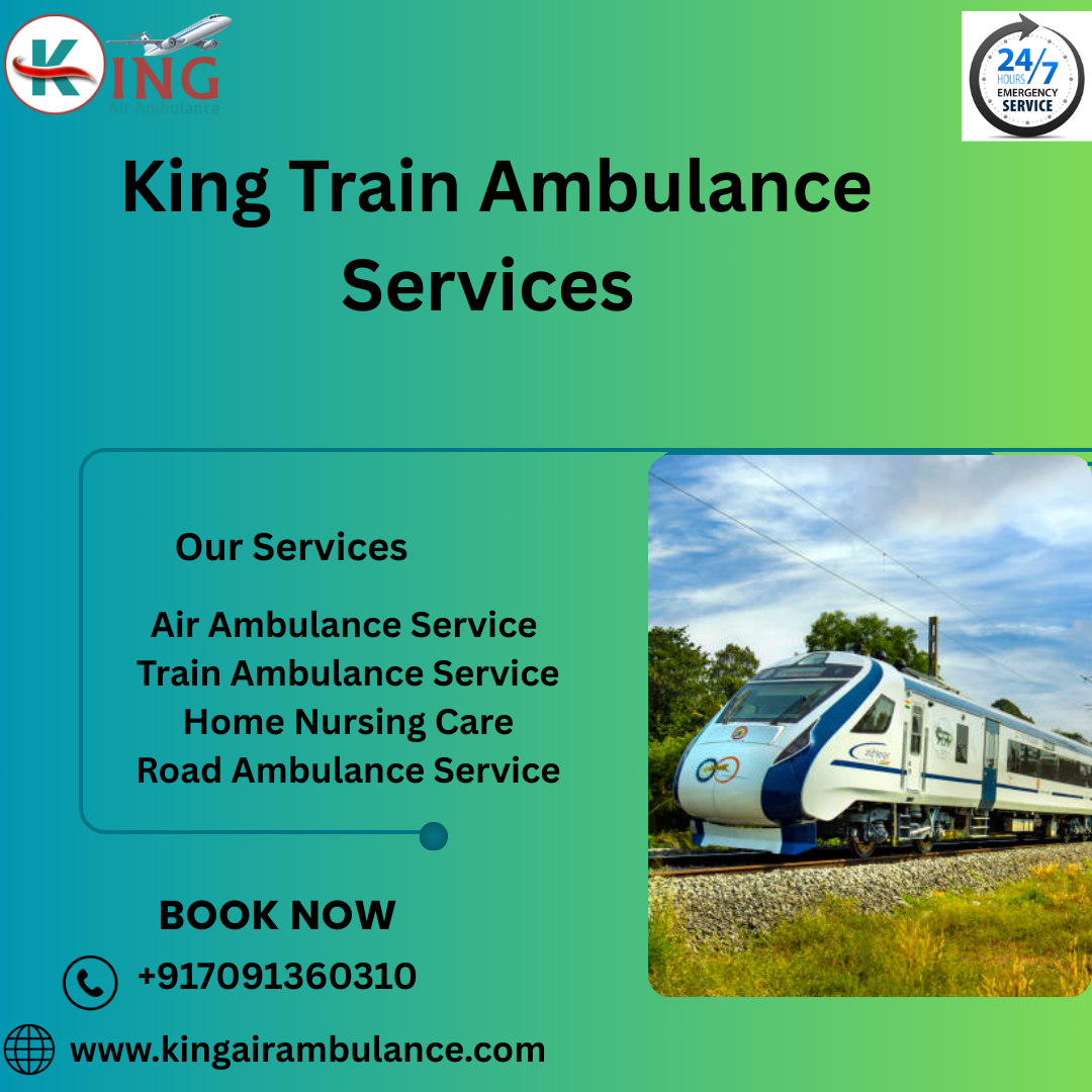 King acts as your constant support during the journey in train ambulance in Allahabad