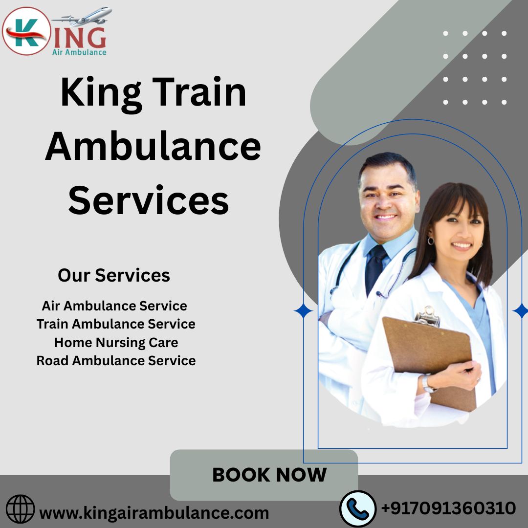 King Train Ambulance Services in Kolkata provide good facilities for transferring patients.