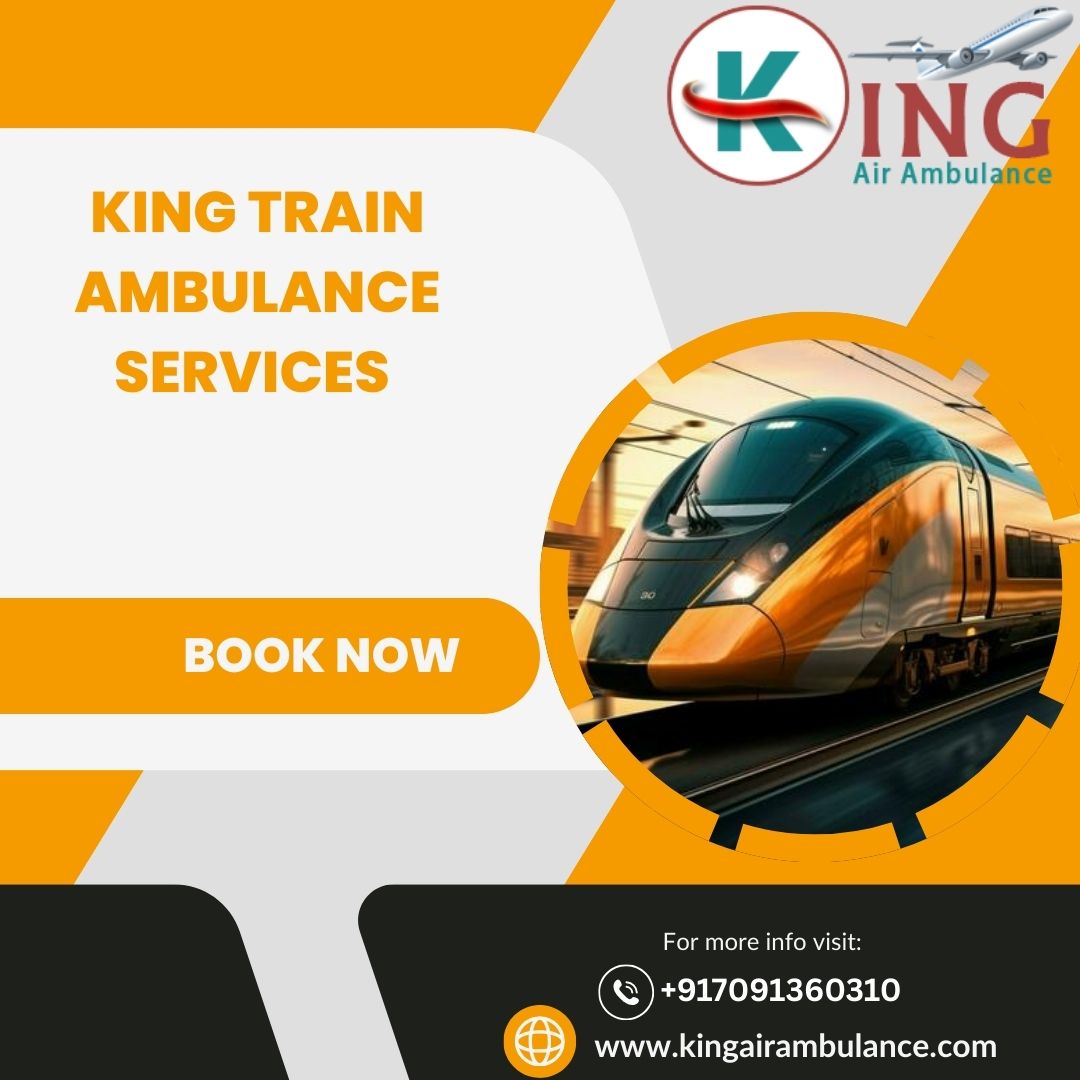 King Train Ambulance in Lucknow ensures all the comforts for the patients during the transfer.