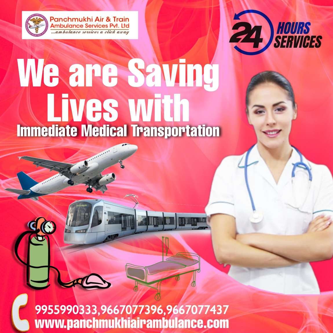 With Quick Patient Relocation Facility, Get an Air Ambulance from Bangalore by Panchmukhi