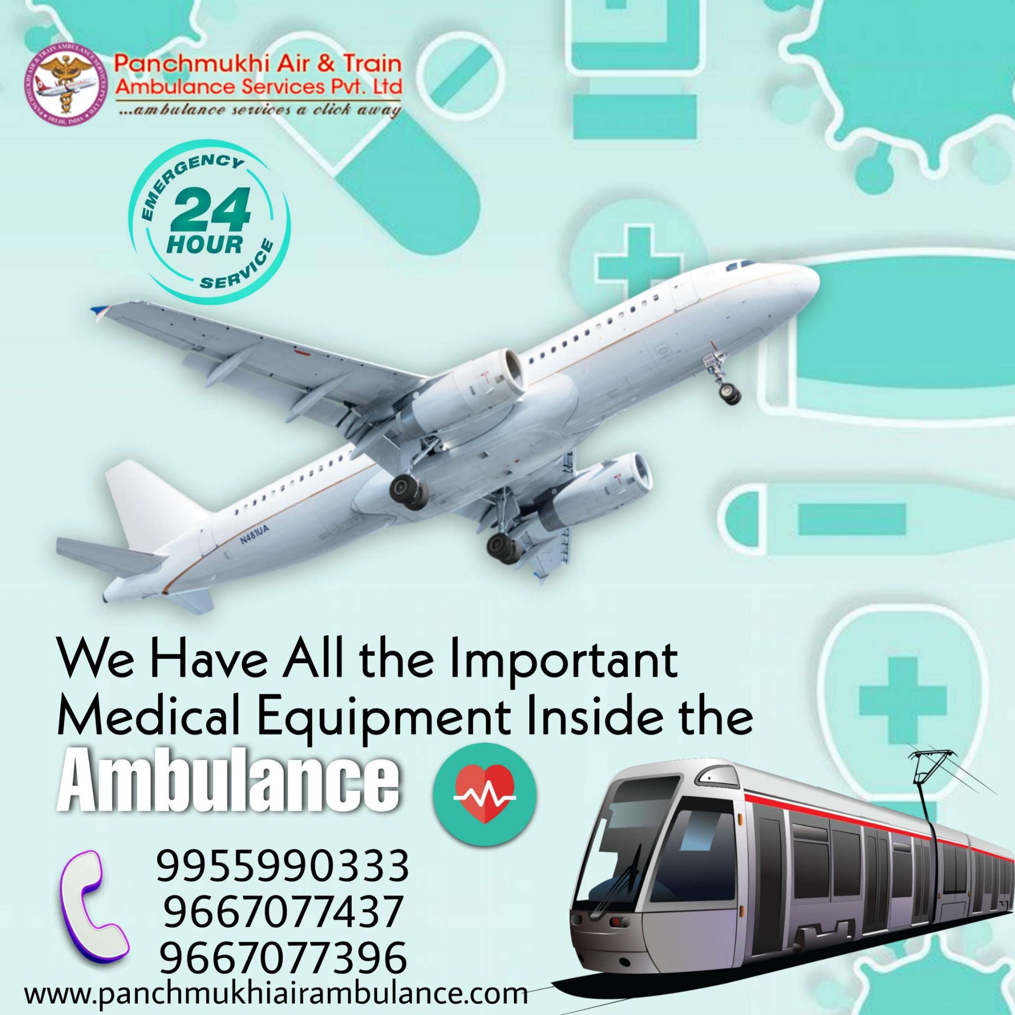 With Total Medical Features, Pick Dependable Air Ambulance from Hyderabad by Panchmukhi