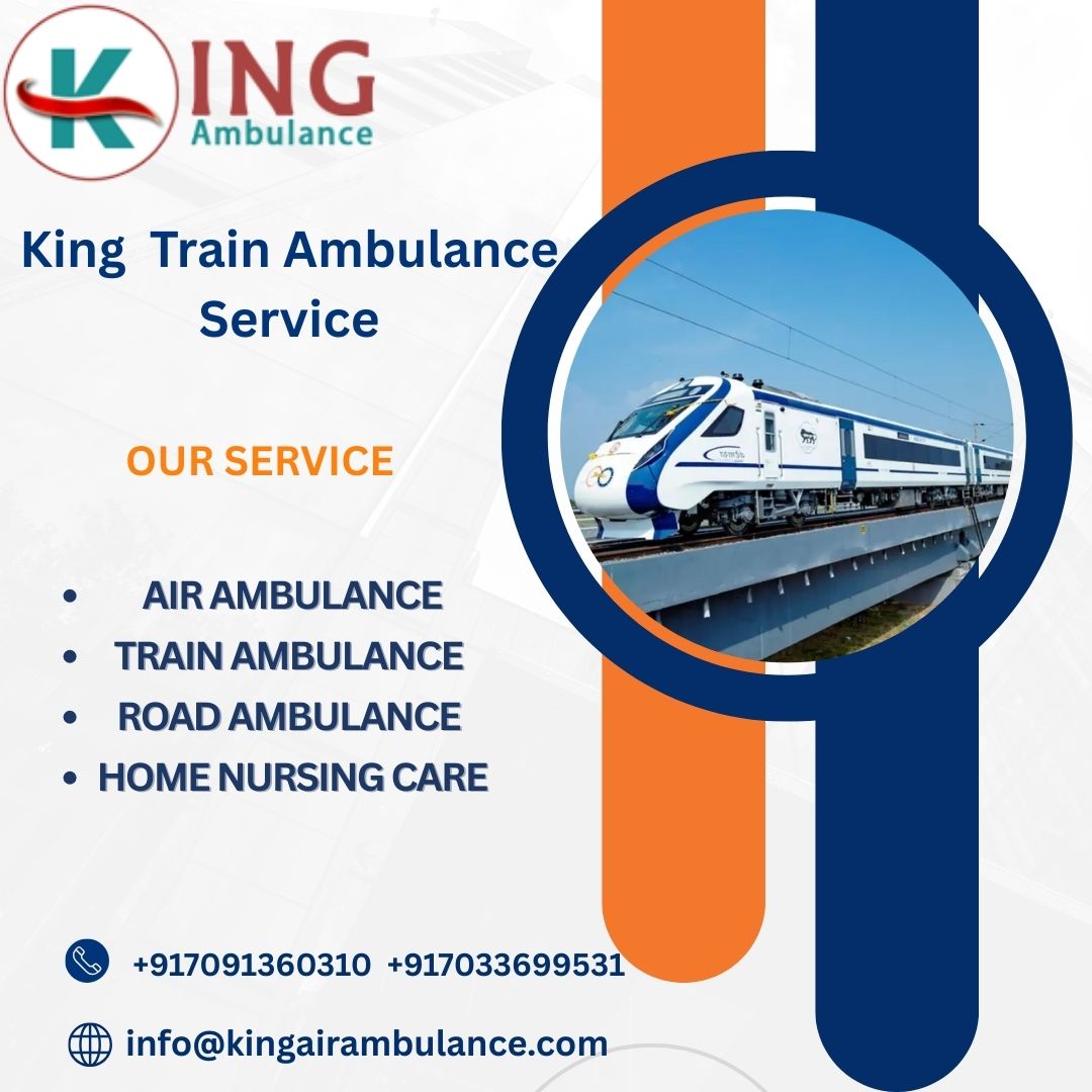 King Train Ambulance service in Siliguri provides patients with transportation facility at a very low rate