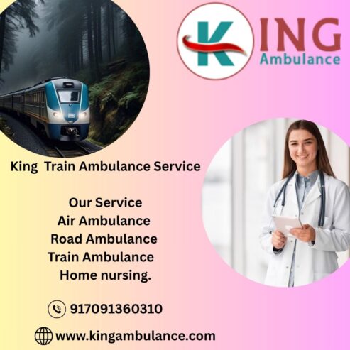 King is ready with its train ambulance immediately as per demand in Mumbai