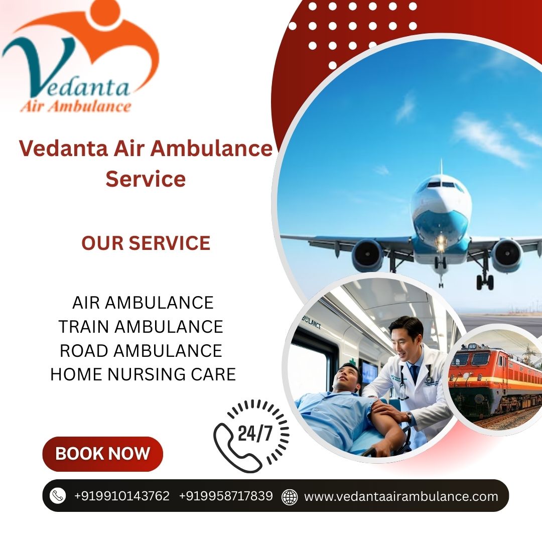 Book Vedanta Air Ambulance Service in Goa which transfers patients at the lowest rate