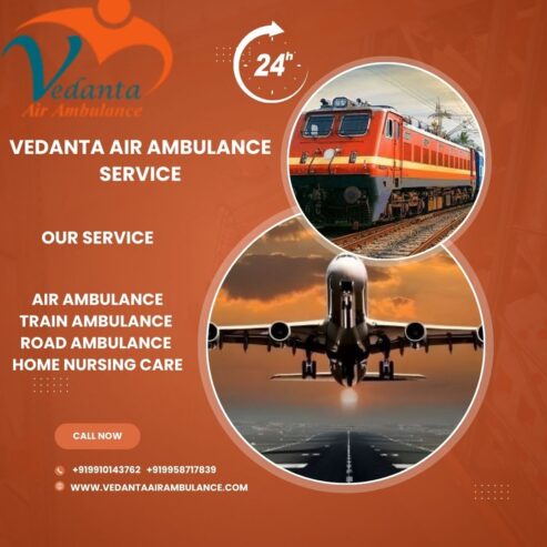 Vedanta Air Ambulance service in India safe and transfers patients at a very low cost