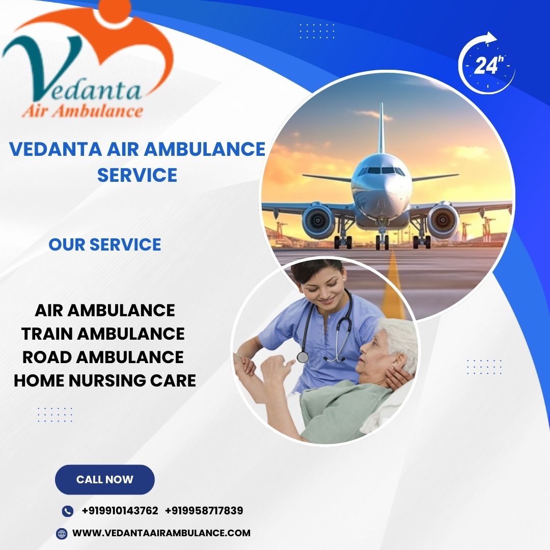 Vedanta Air Ambulance service in Goa provides a comfortable transportation facility to patients