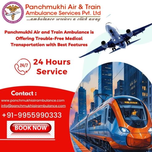 Panchmukhi Train Ambulance Services from Ranchi provides a Safe Journey to the Patient