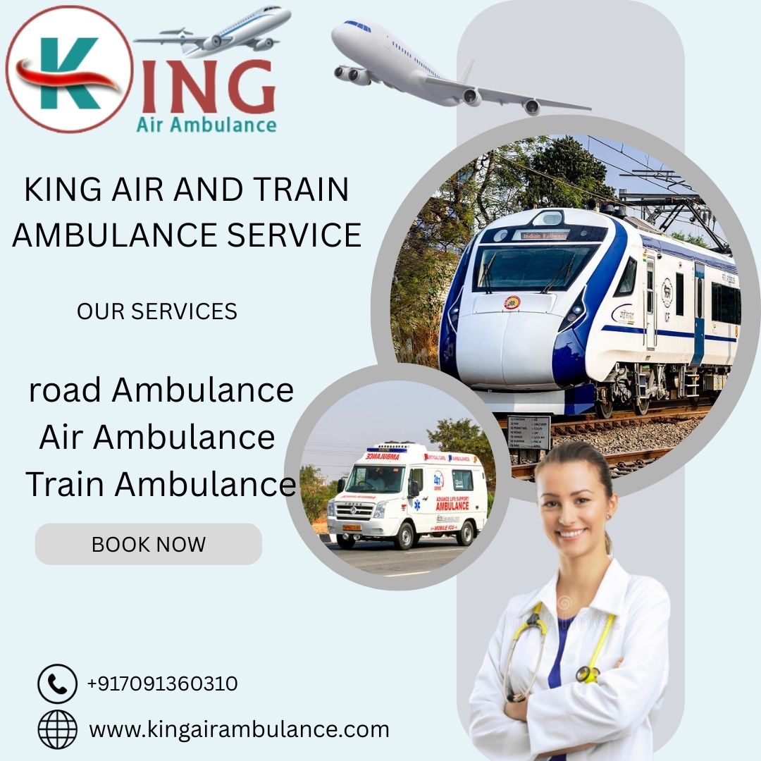 Book the cheapest and best King Train Ambulance Service in Patna