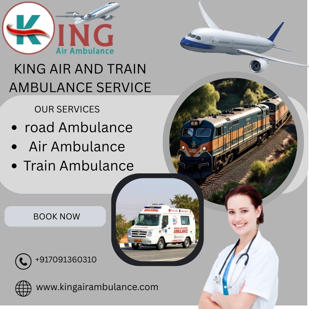 Book King Train Ambulance Service in Delhi for your critical patient