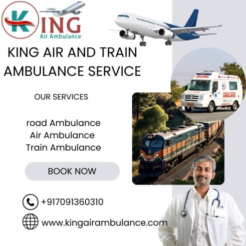 select now king train ambulance service in delhi for your life care