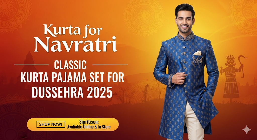 Kurta for Navratri: Classic Kurta Pajama Set for Dussehra 2025