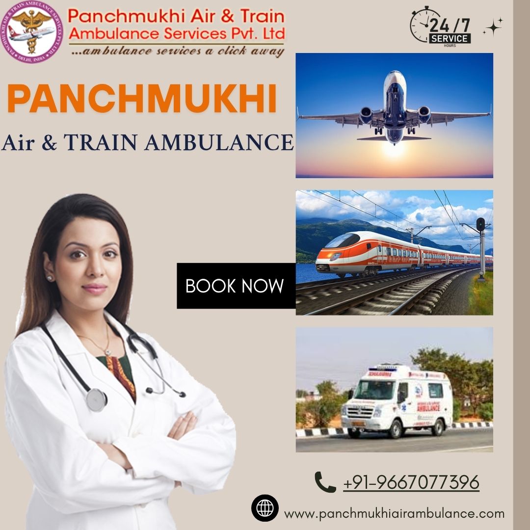Panchmukhi Train Ambulance from Ranchi provides affordable medical transportation