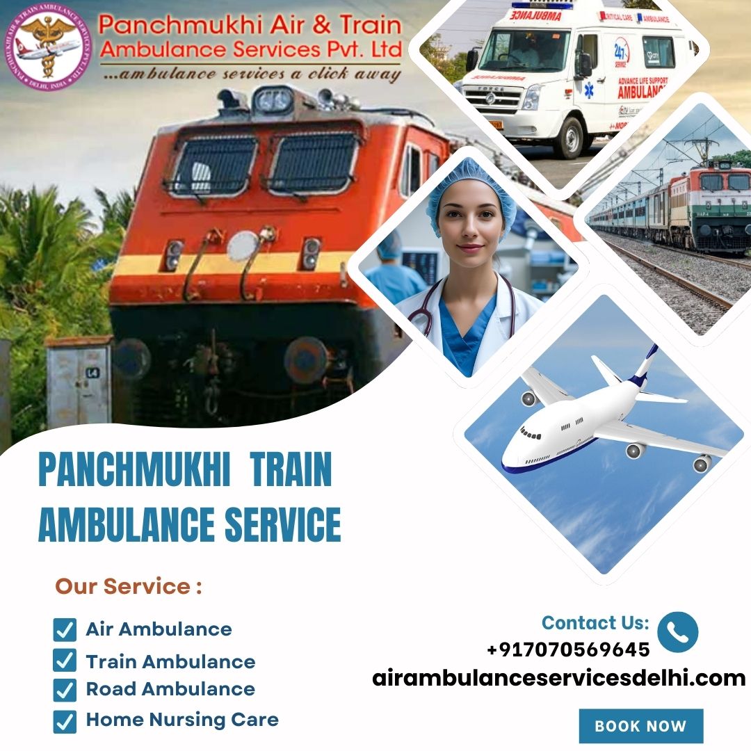 Panchmukhi Train Ambulance from Patna provides a reliable medical service