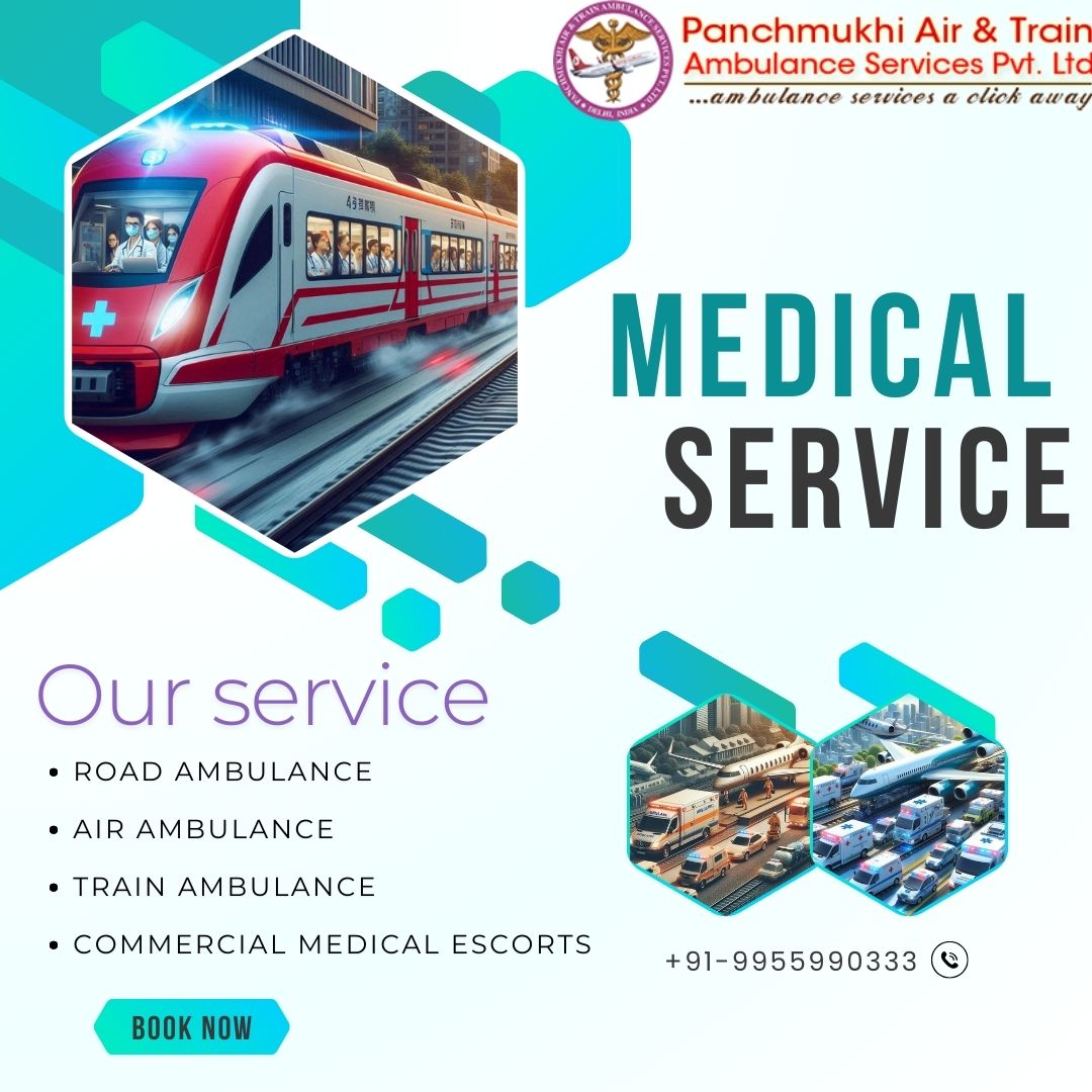 Panchmukhi Train Ambulance in Patna- Serviceable Round the Clock