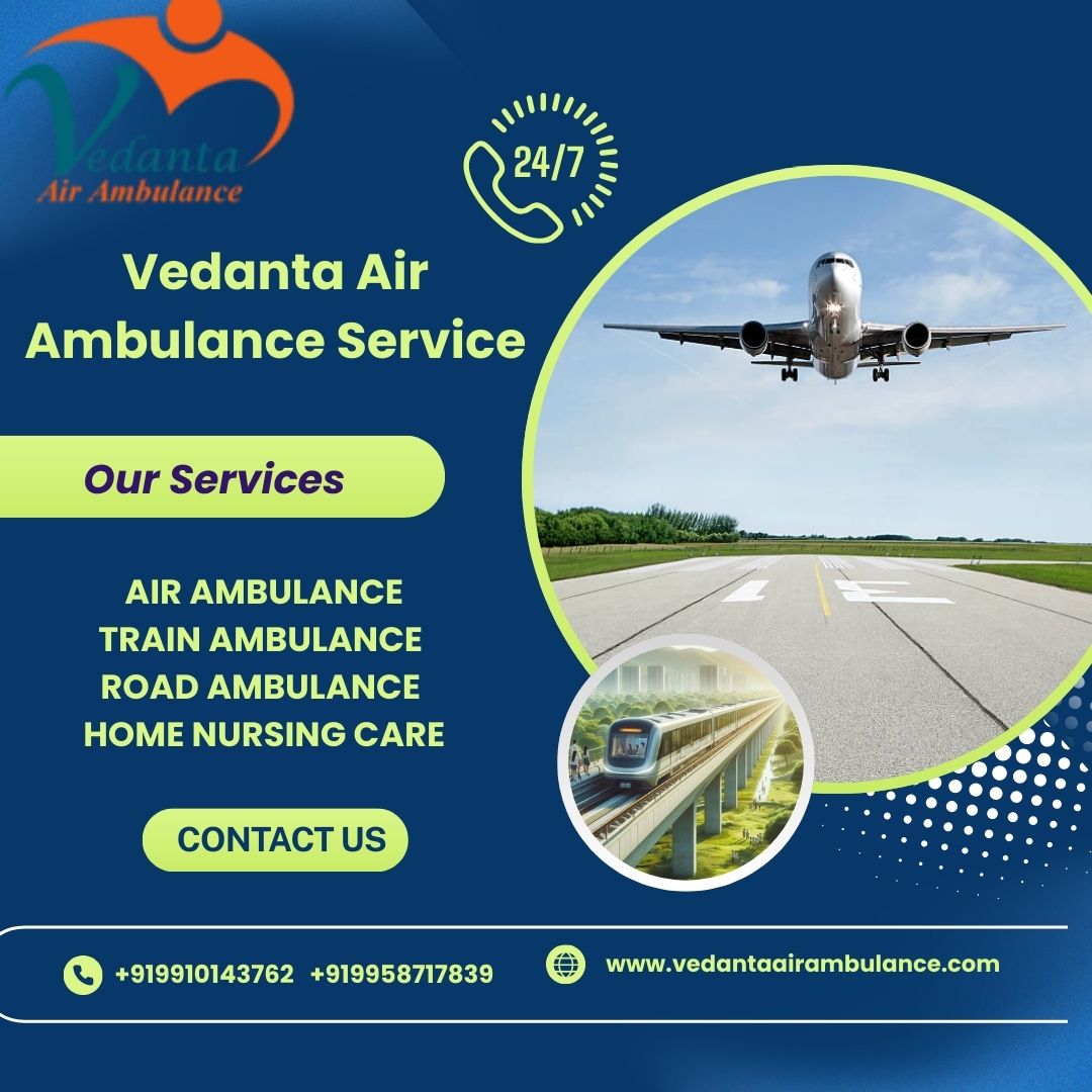 Vedanta Air Ambulance in Goa provides a safe transfer facility to the patients at a fast speed.