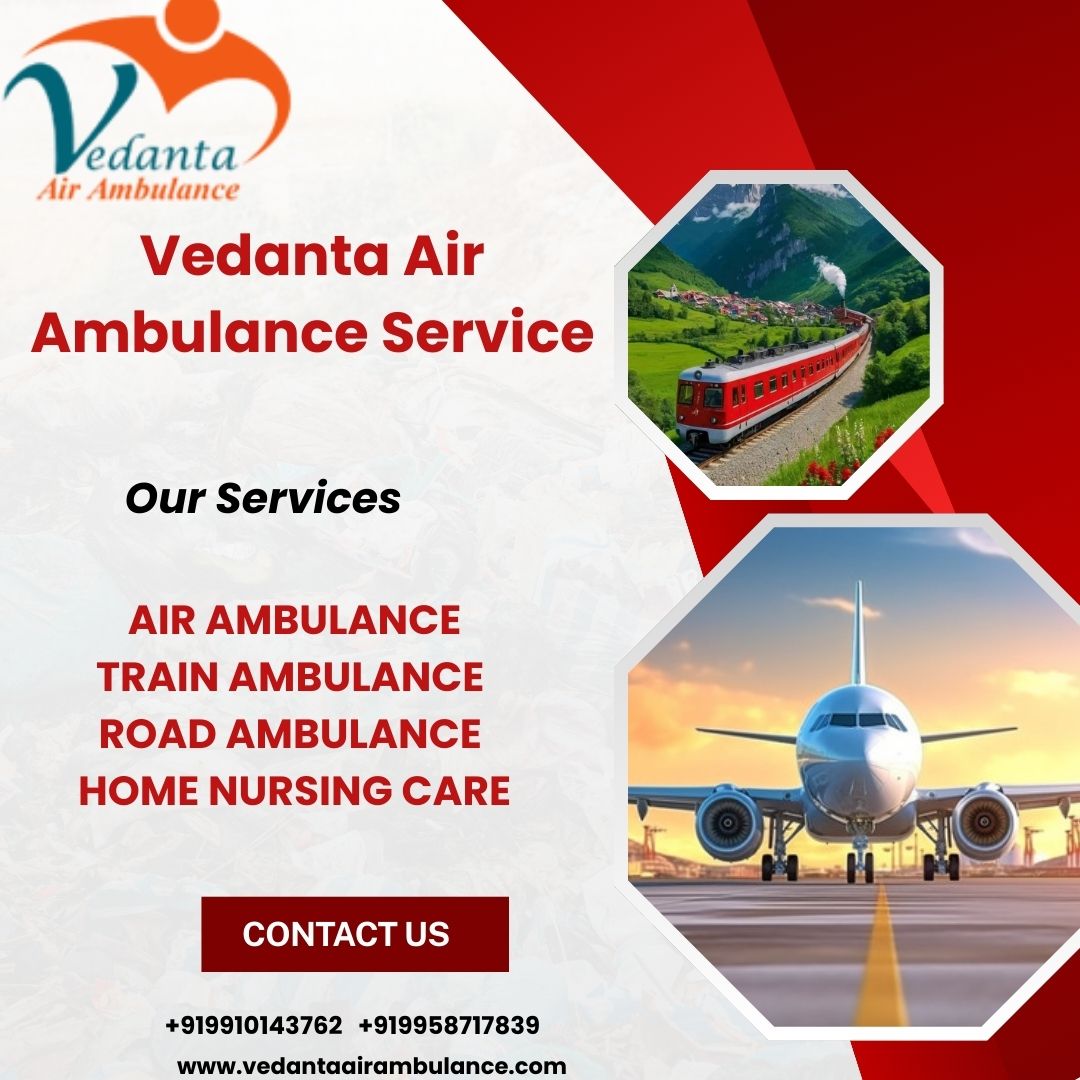 Vedanta Air Ambulance provide the most comfortable transport facility for your patient in Gaya