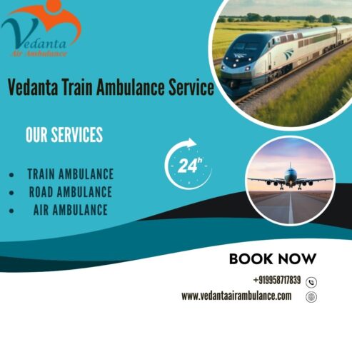 Get the Vedanta Train Ambulance Service in Kolkata at the lowest price at your convenience