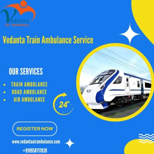 Avail the safest Vedanta Train Ambulance service in Hyderabad at a very affordable price