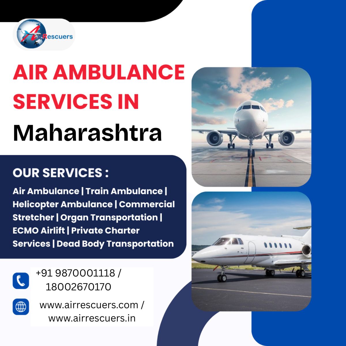 Quick and Trustworthy Air Ambulance Solutions in Maharashtra
