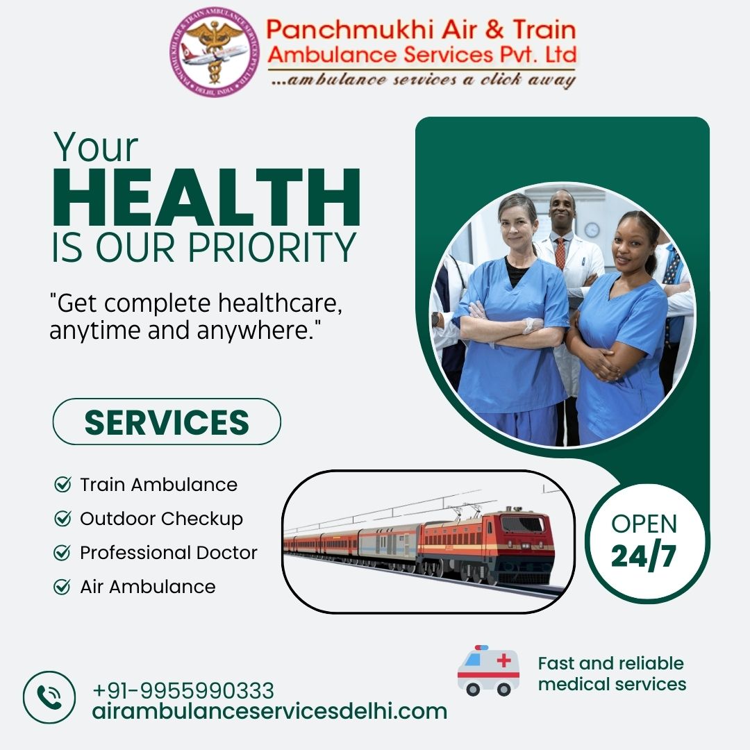Panchmukhi Train Ambulance from Ranchi to Delhi- Delivering years of trusted relocation