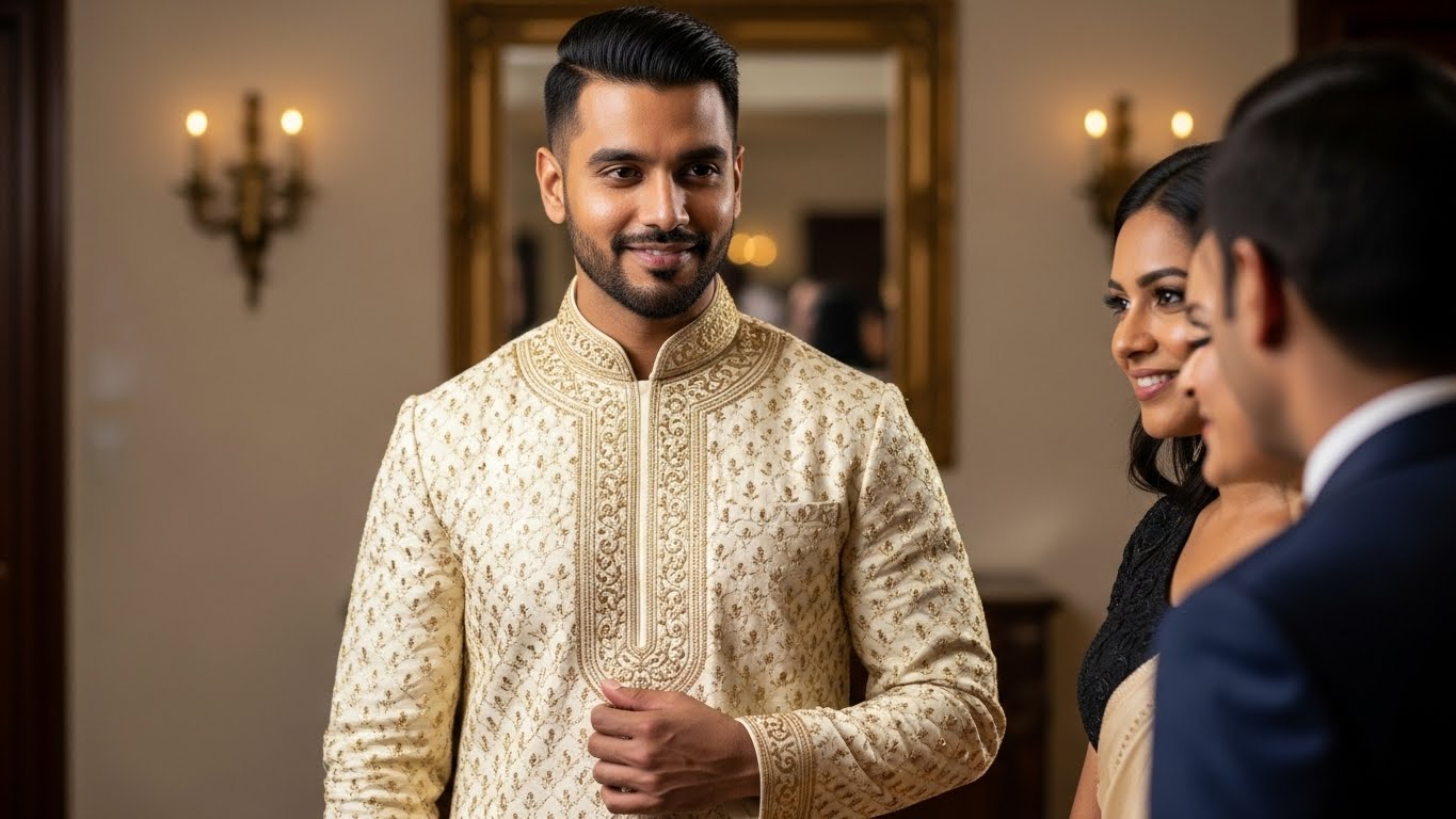 Kurta Pajama for Men – Shop Wedding & Festive Kurtas at Nawab Parker