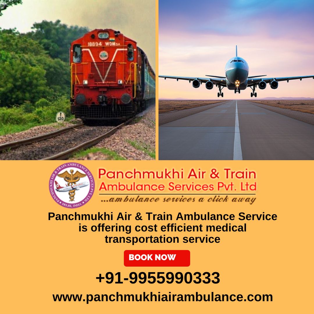 Panchmukhi Train Ambulance in Guwahati – Quality Service offered at a far price