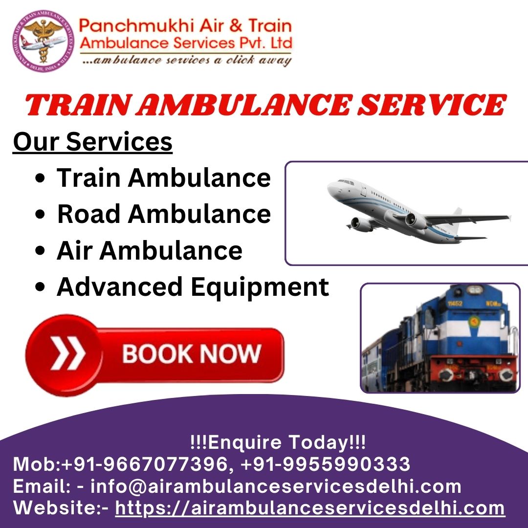 Panchmukhi Train Ambulance in Ranchi – Top-of-the-line equipment offered on-board