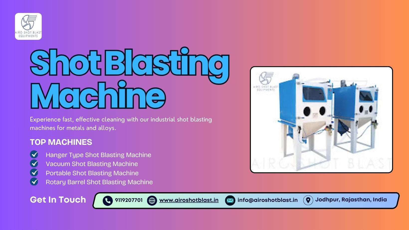 Airo Shot Blast shot blasting machine
