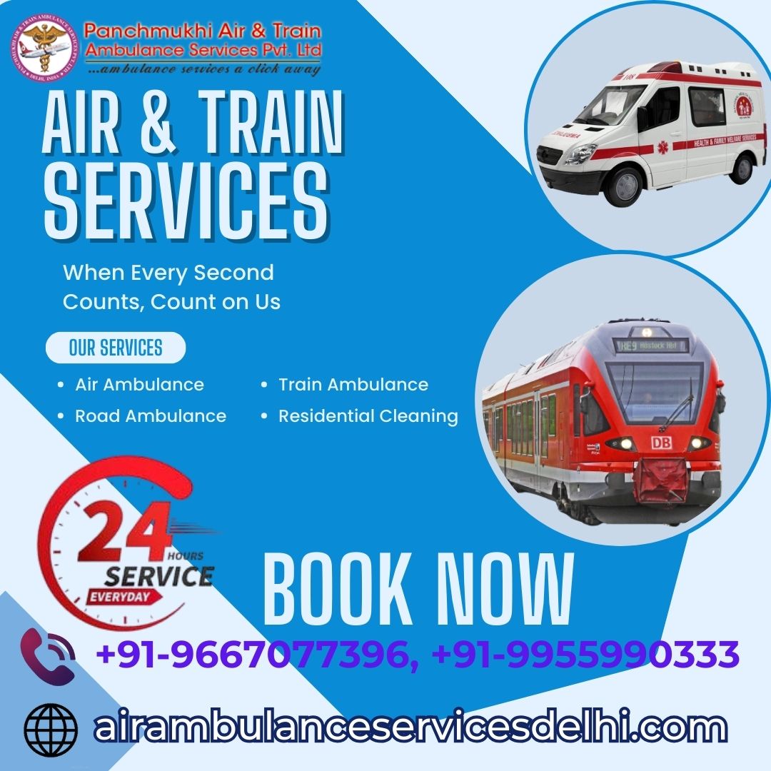 Panchmukhi Low Cost Train Ambulance in Guwahati- cost effectiveness maintained during booking