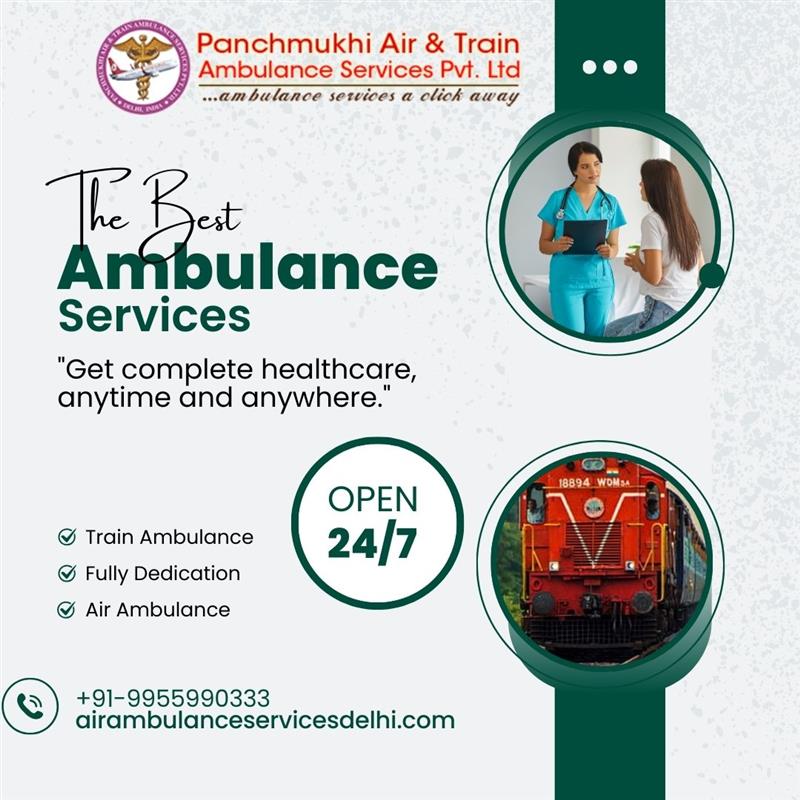 Panchmukhi Low Cost Train Ambulance in Patna- trusted medical transport solution available 24/7