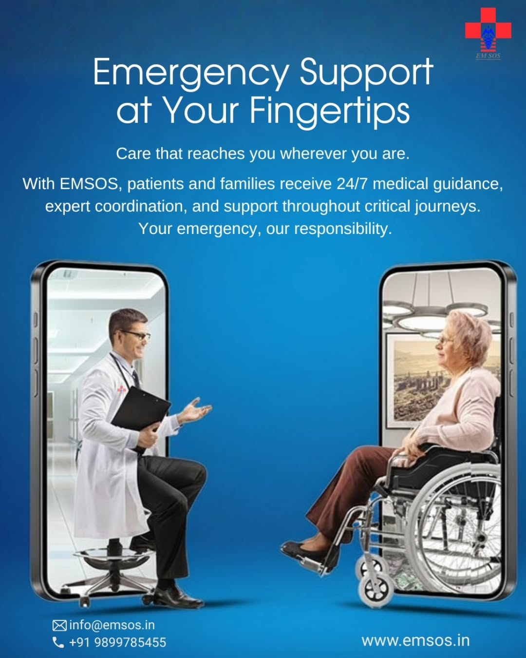 Need an Air Ambulance Service in Ahmedabad? Call EMSOS