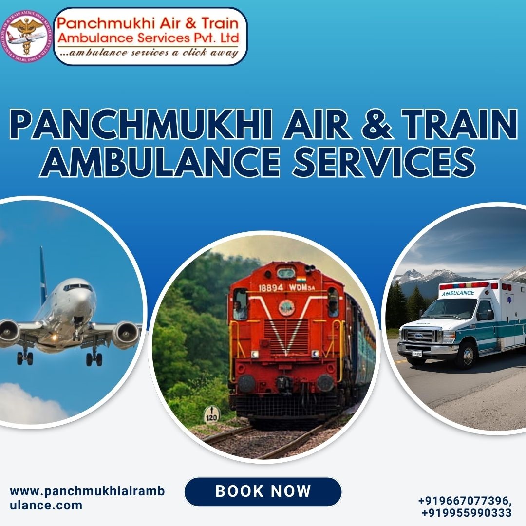 Panchmukhi Train Ambulance in Patna- ensuring a medical transfer without unevenness