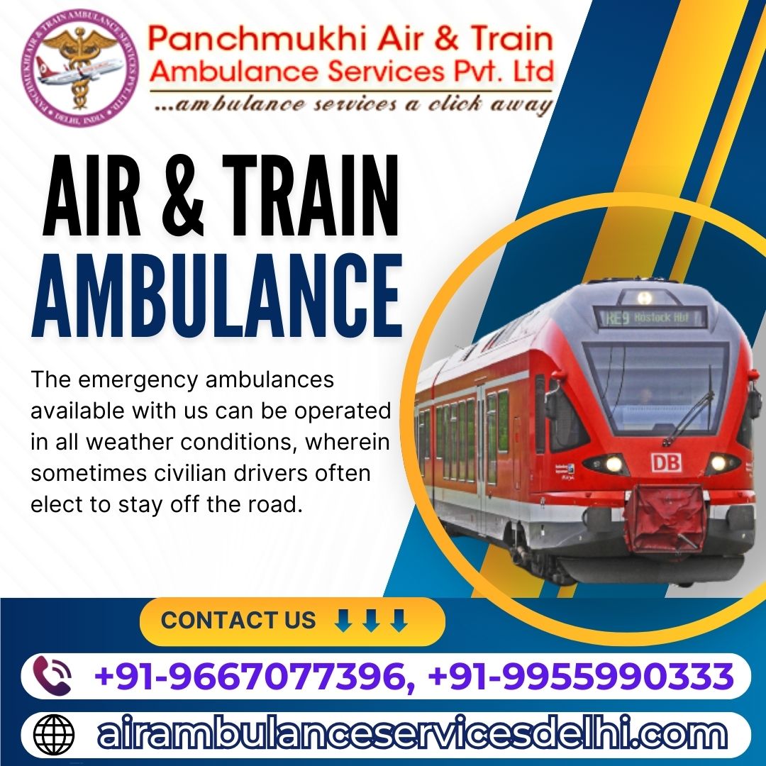 Panchmukhi ICU Train Ambulance in Patna- risk is minimal while transfer