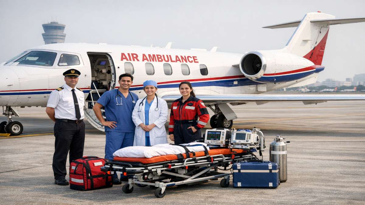 Top Air Ambulance Service in Delhi with 24×7 Emergency Availability | EMSOS Medical
