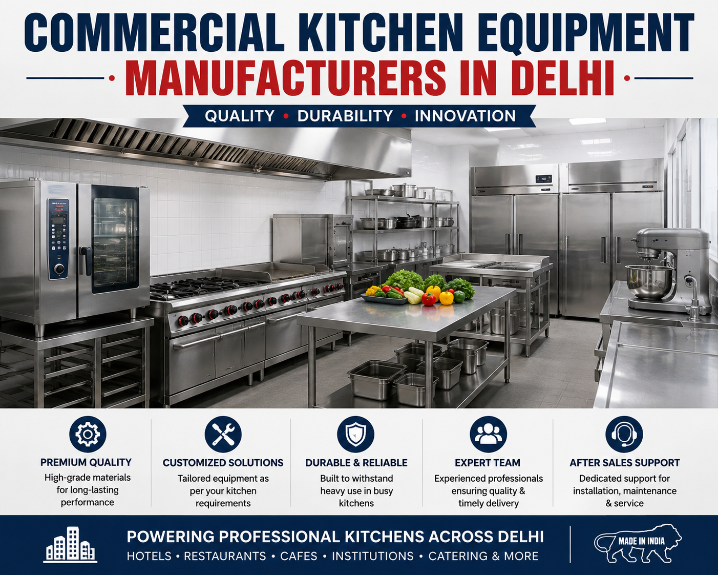 Get Premium Commercial Kitchen Equipment in Delhi Today