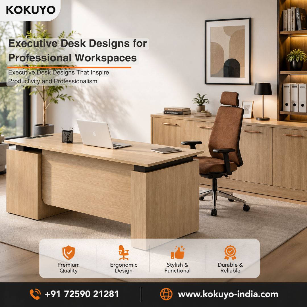 Executive Desk Designs for Professional Workspaces | Kokuyo India