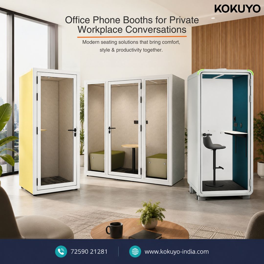 Office Phone Booths for Private Workplace Conversations | Kokuyo India