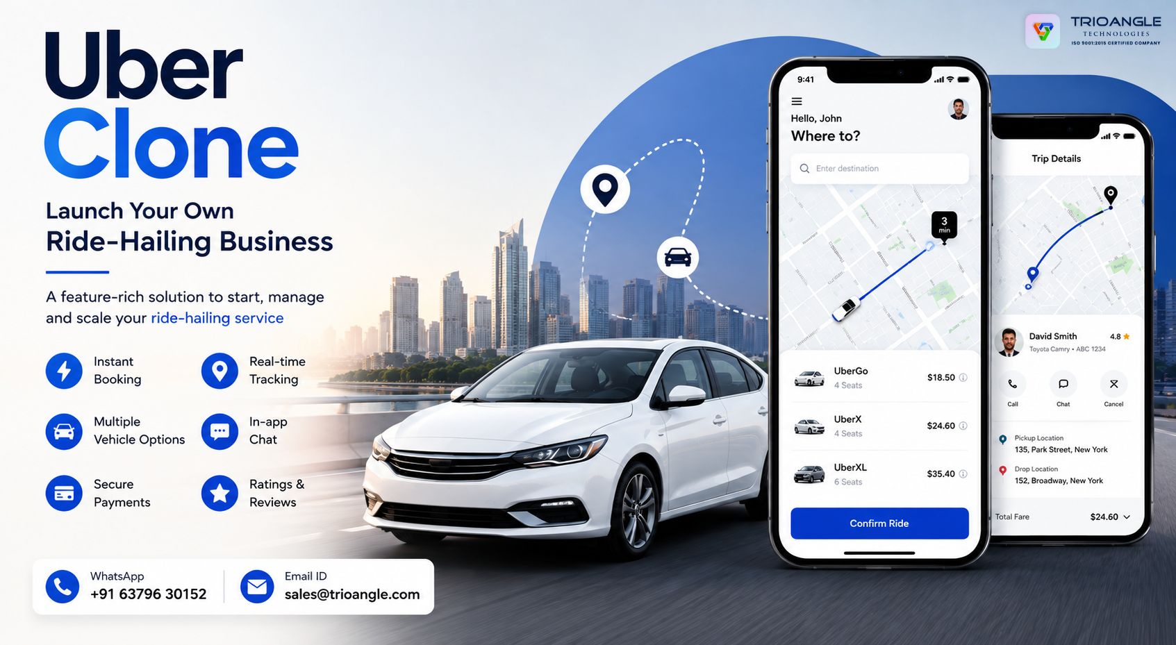 Uber Clone App Development | Build a Taxi Booking App Like Uber
